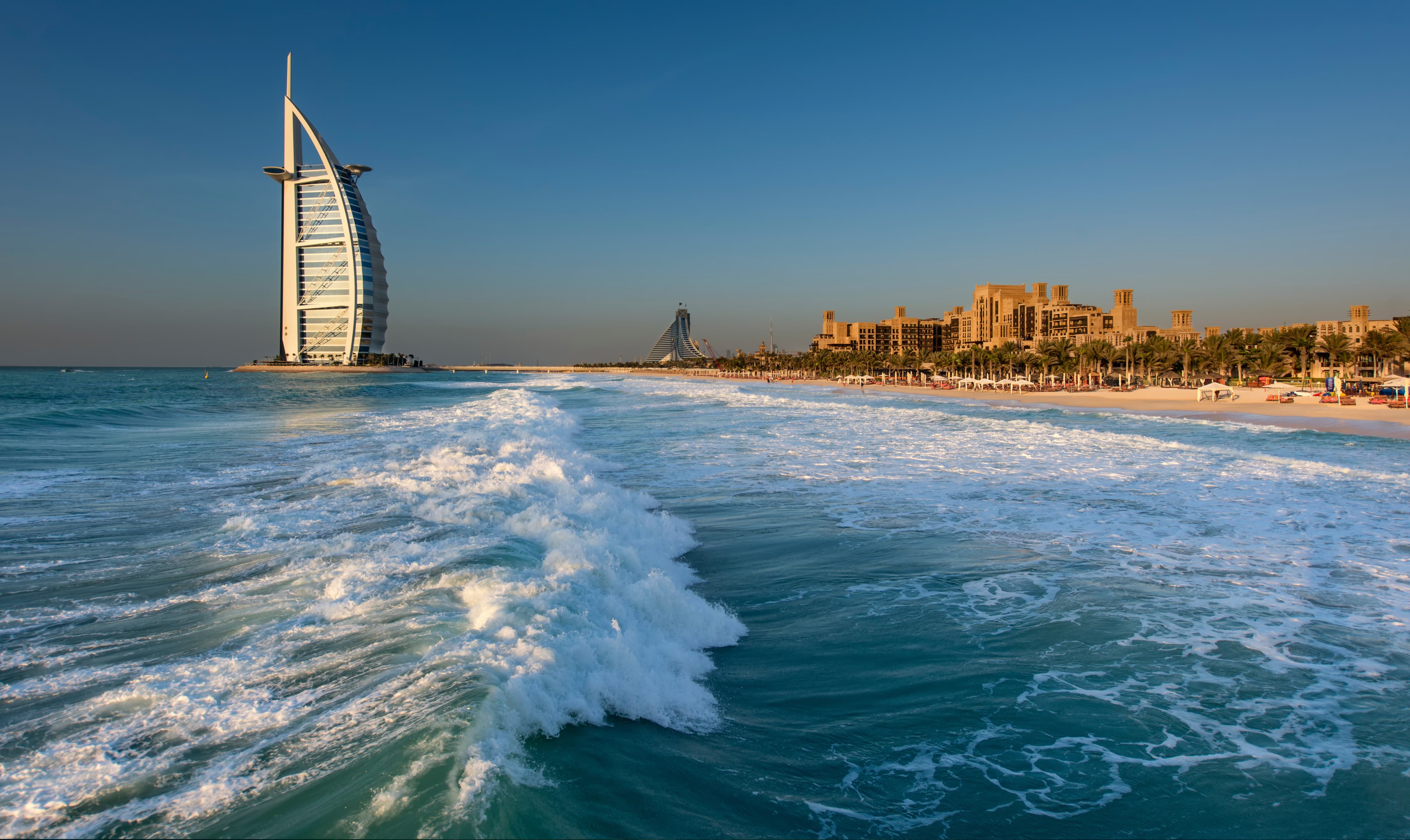 Dubai skyline at dusk